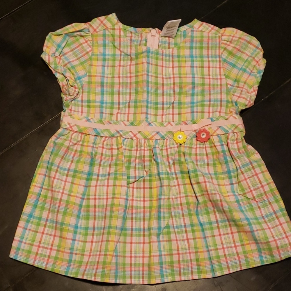 Gymboree size 6 Short Sleeve plaid cotton top